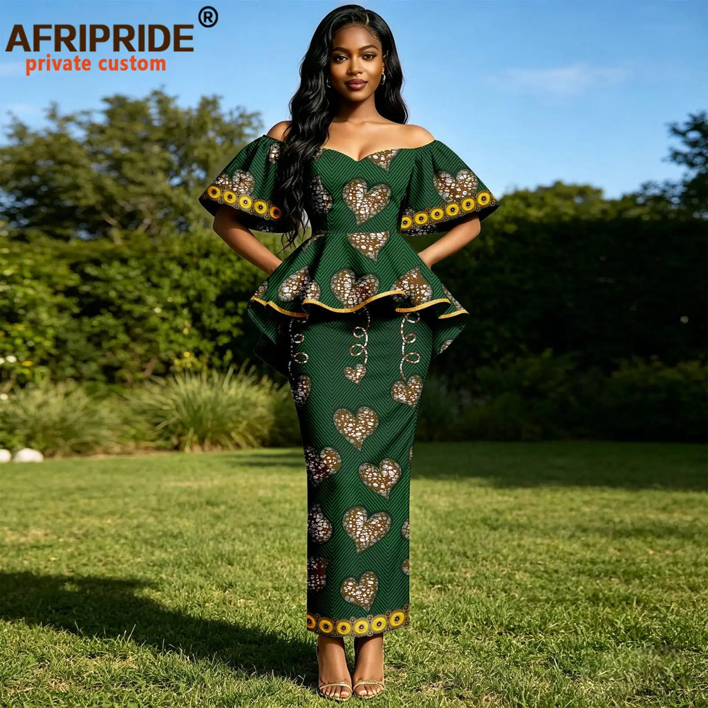 Vêtements africains pour femmes, chemisiers à épaules dénudées avec manches évasées brodées et jupes mi-longues, ensembles imprimés, tenues Ankara, 2626040 Camara Shopping Vêtements africains pour femmes, chemisiers à épaules dénudées avec manches évasées brodées et jupes mi-longues, ensembles imprimés, tenues Ankara, 2626040