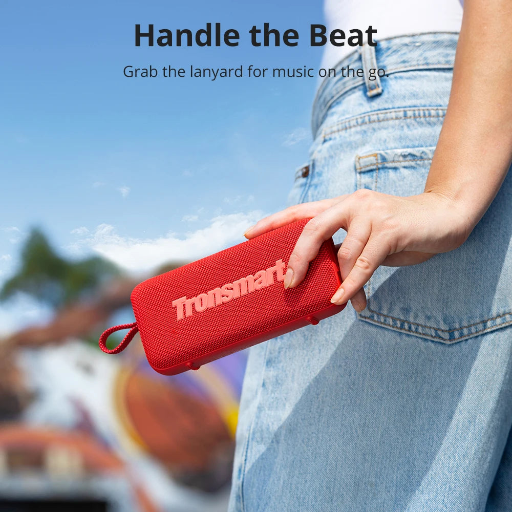 Enceinte portable Tronsmart Trip 2 avec basses améliorées, étanche IPX7, 20h d'autonomie, pour le camping, la randonnée et les activités de plein air Camara Shopping Enceinte portable Tronsmart Trip 2 avec basses améliorées, étanche IPX7, 20h d'autonomie, pour le camping, la randonnée et les activités de plein air