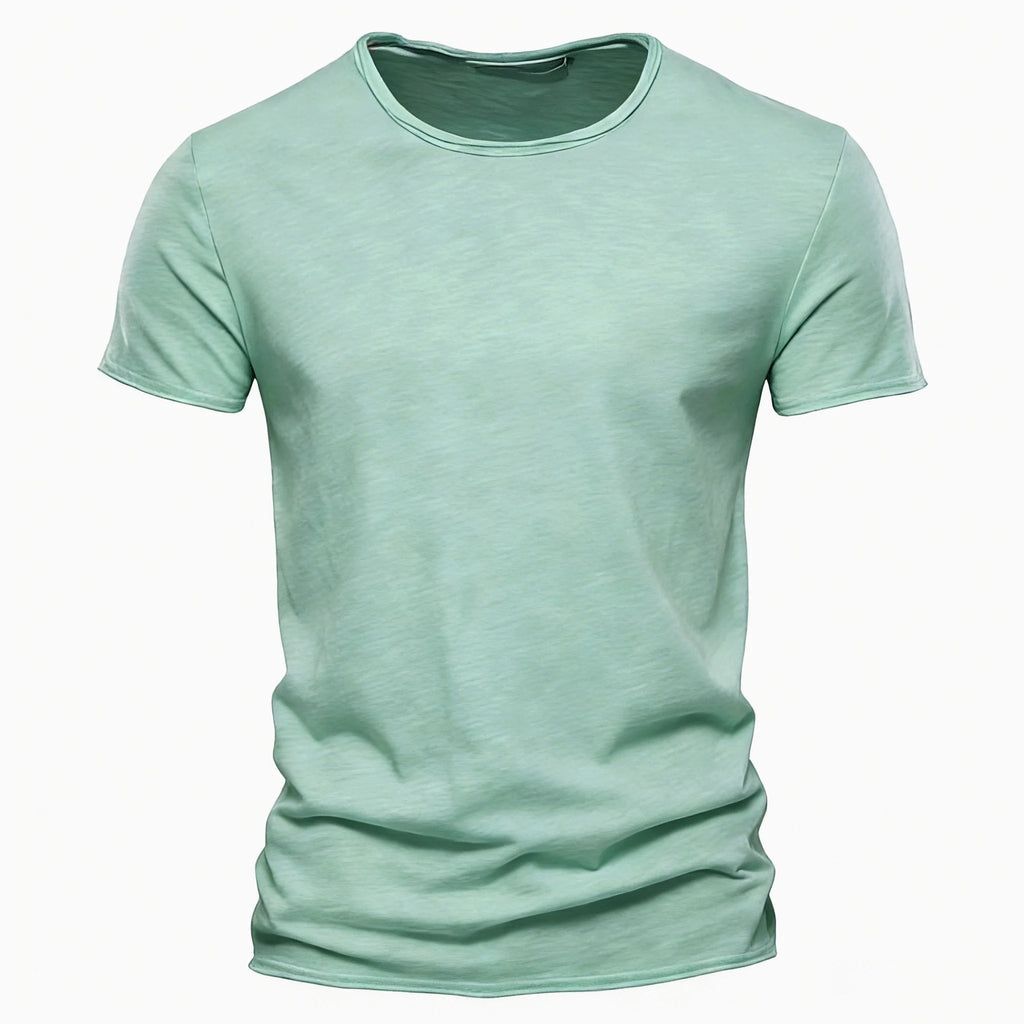 100% coton hommes T-shirt décontracté doux Fitness été mince T-shirts hommes vêtements de maison col rond à manches courtes solide T-shirt pour hommes Camara Shopping 100% coton hommes T-shirt décontracté doux Fitness été mince T-shirts hommes vêtements de maison col rond à manches courtes solide T-shirt pour hommes