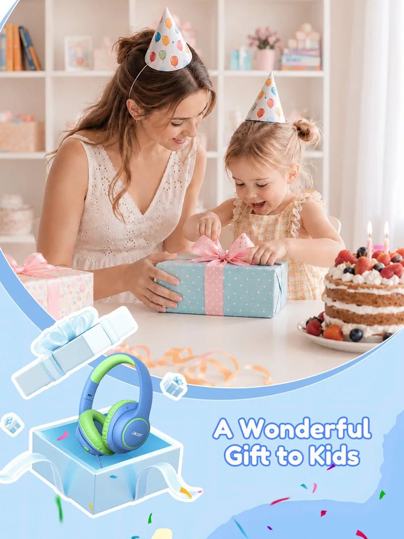 Nouveaux écouteurs filaires Acer pour enfants, design supra-auriculaire, limite de volume sécurisée 85/94 dB, prise jack 3,5 mm, écouteurs pliables pour les tout-petits, garçons et filles - Camara ShoppingNouveaux écouteurs filaires Acer pour enfants, design supra-auriculaire, limite de volume sécurisée 85/94 dB, prise jack 3,5 mm, écouteurs pliables pour les tout-petits, garçons et filles