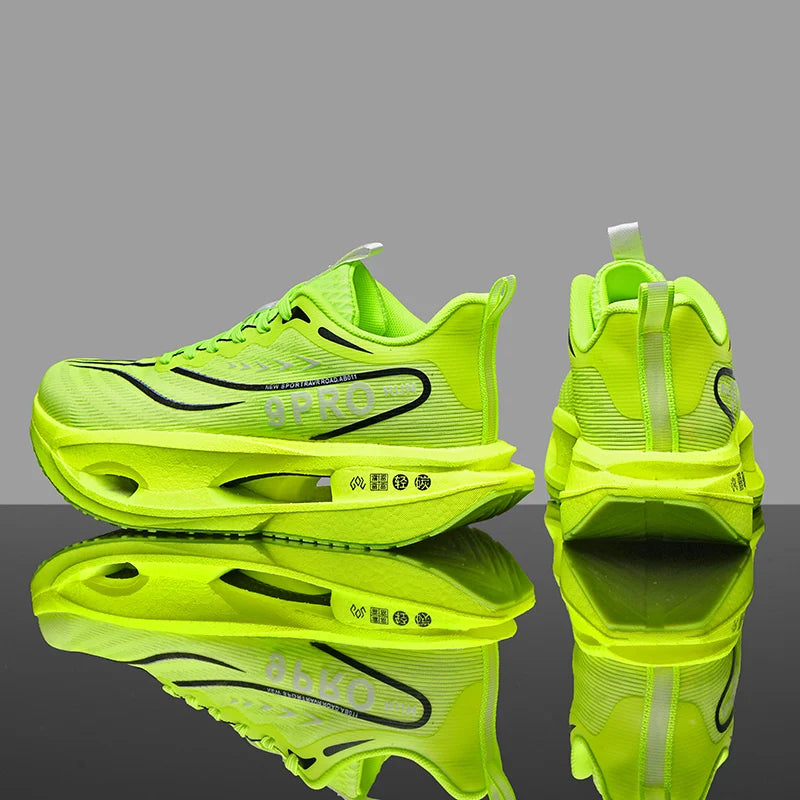 Chaussures de course pour hommes avec plaque en carbone, spécialité marathon, baskets de sport décontractées pour hommes, baskets athlétiques respirantes et confortables pour femmes Camara Shopping Chaussures de course pour hommes avec plaque en carbone, spécialité marathon, baskets de sport décontractées pour hommes, baskets athlétiques respirantes et confortables pour femmes