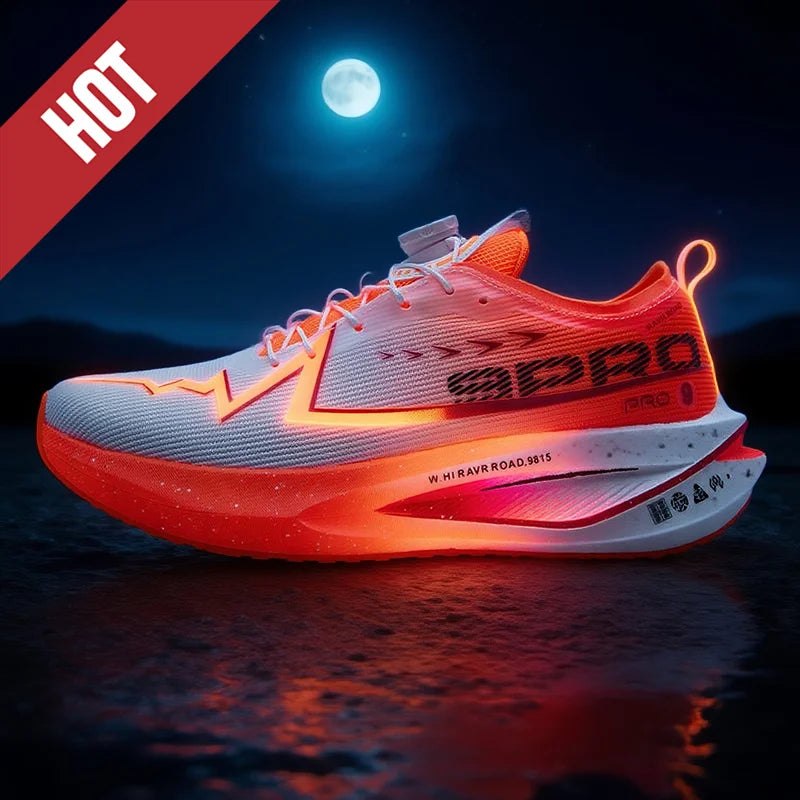Chaussures de course à pied avec plaque en carbone pour marathon, respirantes, légères, confortables, pour hommes et femmes, baskets athlétiques décontractées Camara Shopping Chaussures de course à pied avec plaque en carbone pour marathon, respirantes, légères, confortables, pour hommes et femmes, baskets athlétiques décontractées