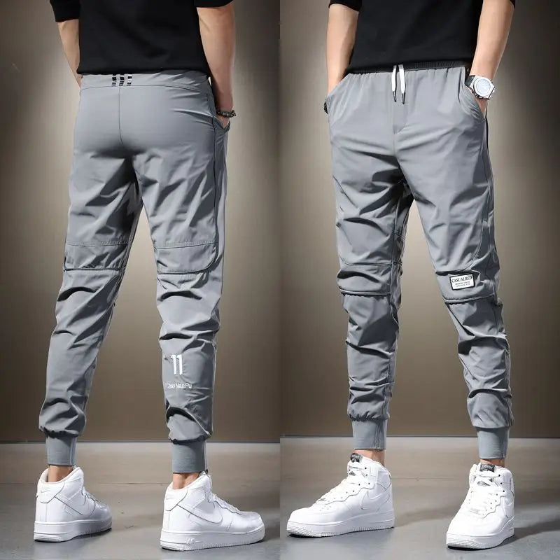 Joggers légers et respirants à séchage rapide pour hommes, pantalons décontractés d'été, joggeurs Wstring de proximité, fjIce Sportedly, noir et gris, 2023 Camara Shopping Joggers légers et respirants à séchage rapide pour hommes, pantalons décontractés d'été, joggeurs Wstring de proximité, fjIce Sportedly, noir et gris, 2023
