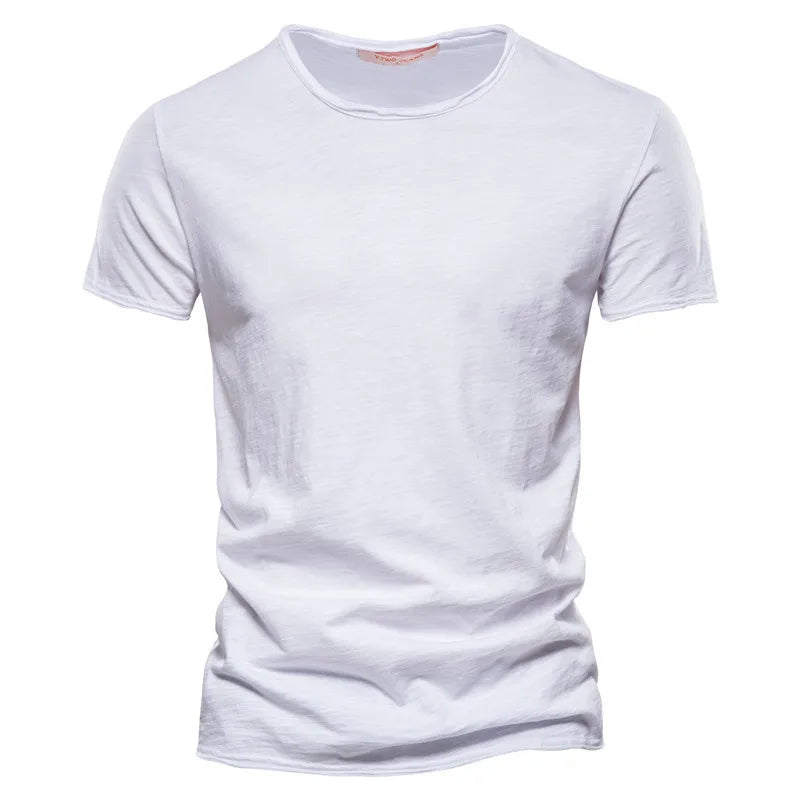 100% coton hommes T-shirt décontracté doux Fitness été mince T-shirts hommes vêtements de maison col rond à manches courtes solide T-shirt pour hommes Camara Shopping 100% coton hommes T-shirt décontracté doux Fitness été mince T-shirts hommes vêtements de maison col rond à manches courtes solide T-shirt pour hommes
