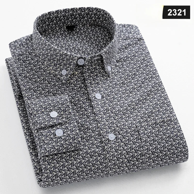 Chemises décontractées à manches longues pour hommes, coupe cintrée, uni, 100% coton, hauts à carreaux rayés, doux, styliste, mode, tendances coréennes, vêtements Camara Shopping Chemises décontractées à manches longues pour hommes, coupe cintrée, uni, 100% coton, hauts à carreaux rayés, doux, styliste, mode, tendances coréennes, vêtements
