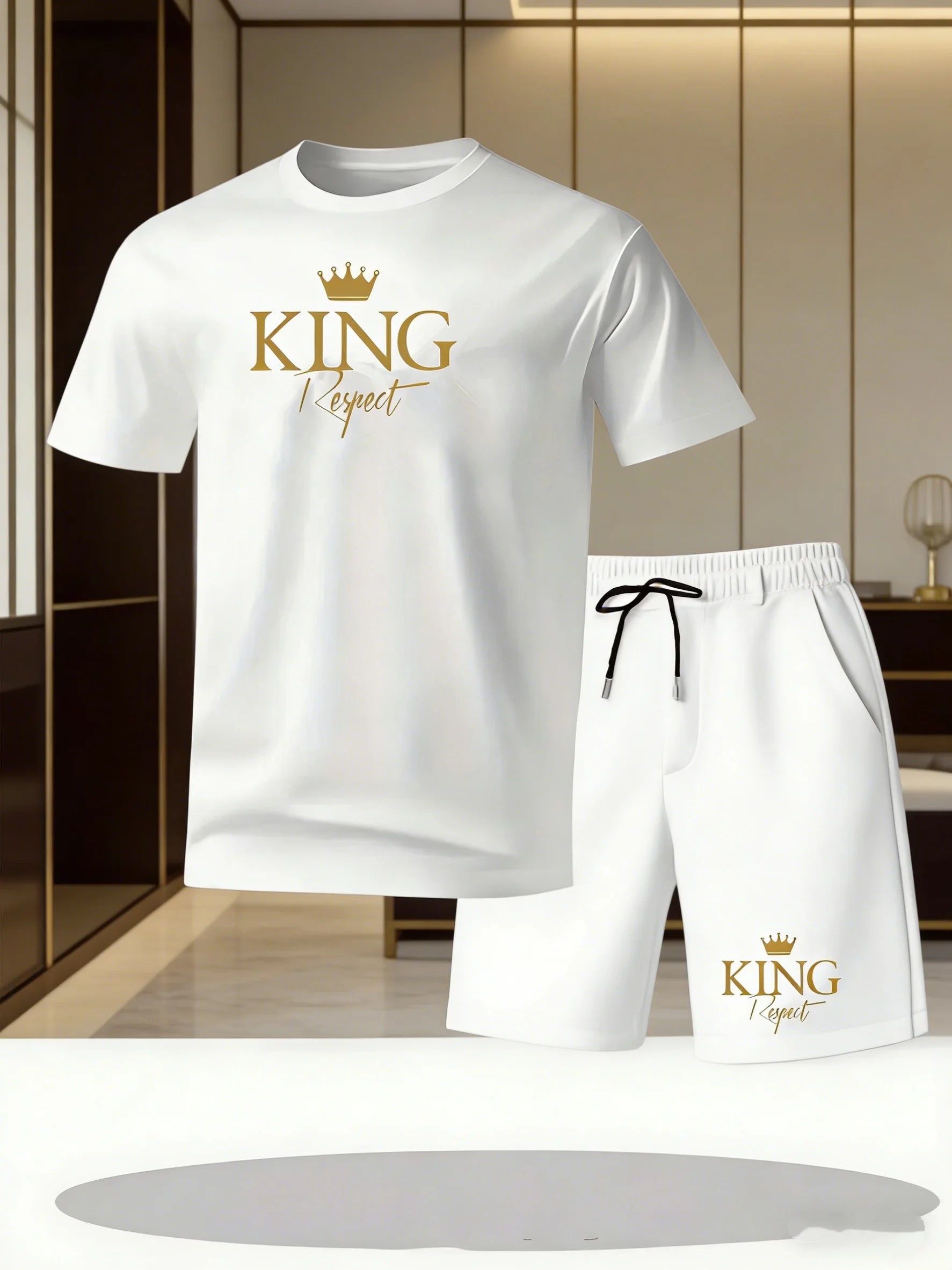 Ensemble de vêtements de sport décontractés pour hommes, été, col rond, manches courtes, t-shirt et short, ensemble 2 pièces, t-shirt à manches courtes et short pour hommes Camara Shopping Ensemble de vêtements de sport décontractés pour hommes, été, col rond, manches courtes, t-shirt et short, ensemble 2 pièces, t-shirt à manches courtes et short pour hommes