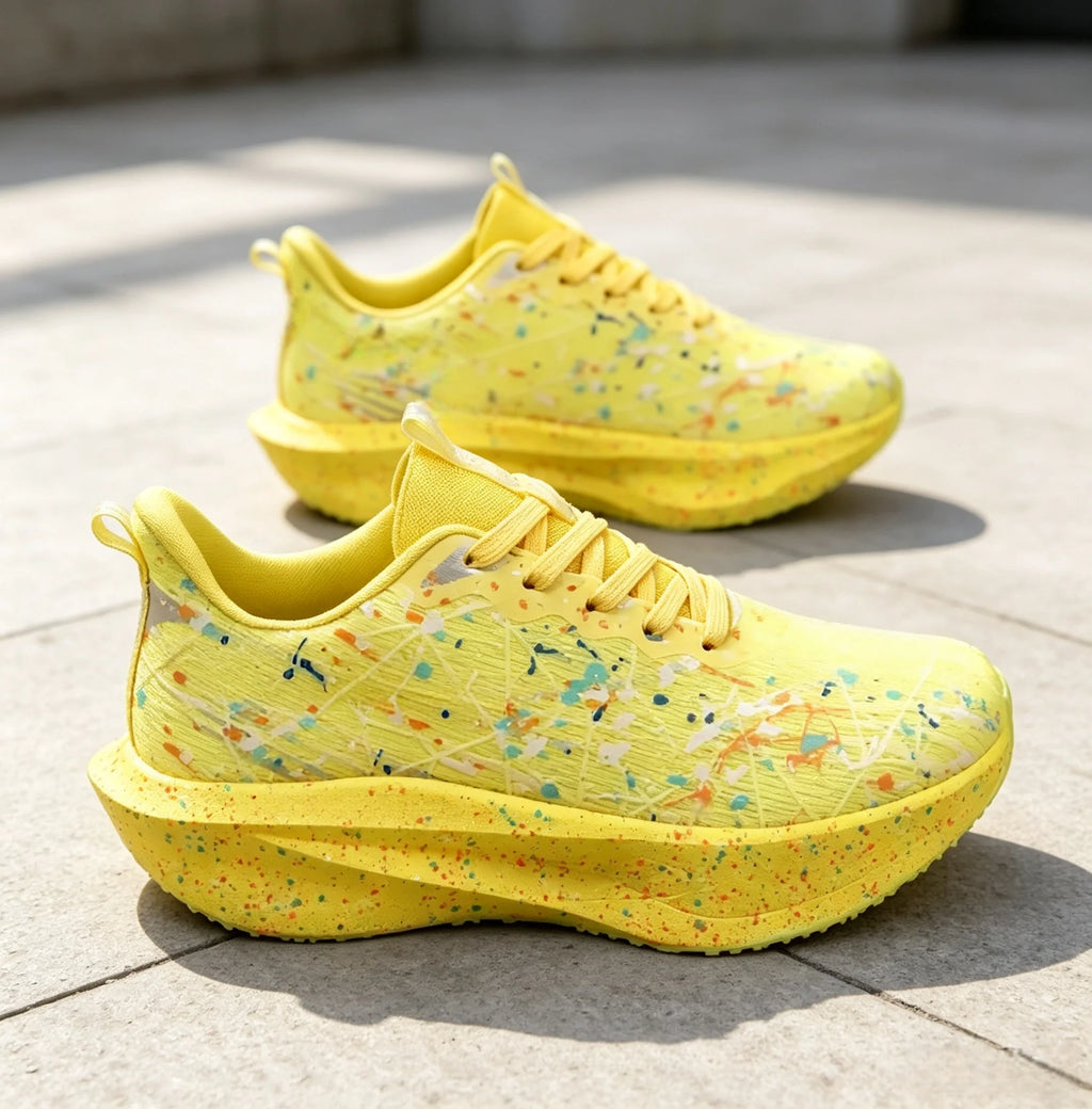 Nouvelles chaussures de course tendance aux couleurs vives avec plaques en carbone, marathon pour hommes, respirantes et légères pour femmes, confortables, antidérapantes, chaussures de sport décontractées pour la course Camara Shopping Nouvelles chaussures de course tendance aux couleurs vives avec plaques en carbone, marathon pour hommes, respirantes et légères pour femmes, confortables, antidérapantes, chaussures de sport décontractées pour la course