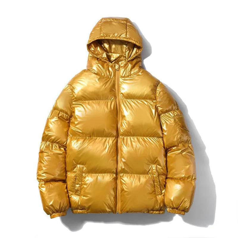 Vêtements à capuche rembourrés en coton pour hommes, automne et hiver, vestes rembourrées décontractées à finition brillante à la mode, vêtements d'extérieur en coton pour hommes Camara Shopping Vêtements à capuche rembourrés en coton pour hommes, automne et hiver, vestes rembourrées décontractées à finition brillante à la mode, vêtements d'extérieur en coton pour hommes