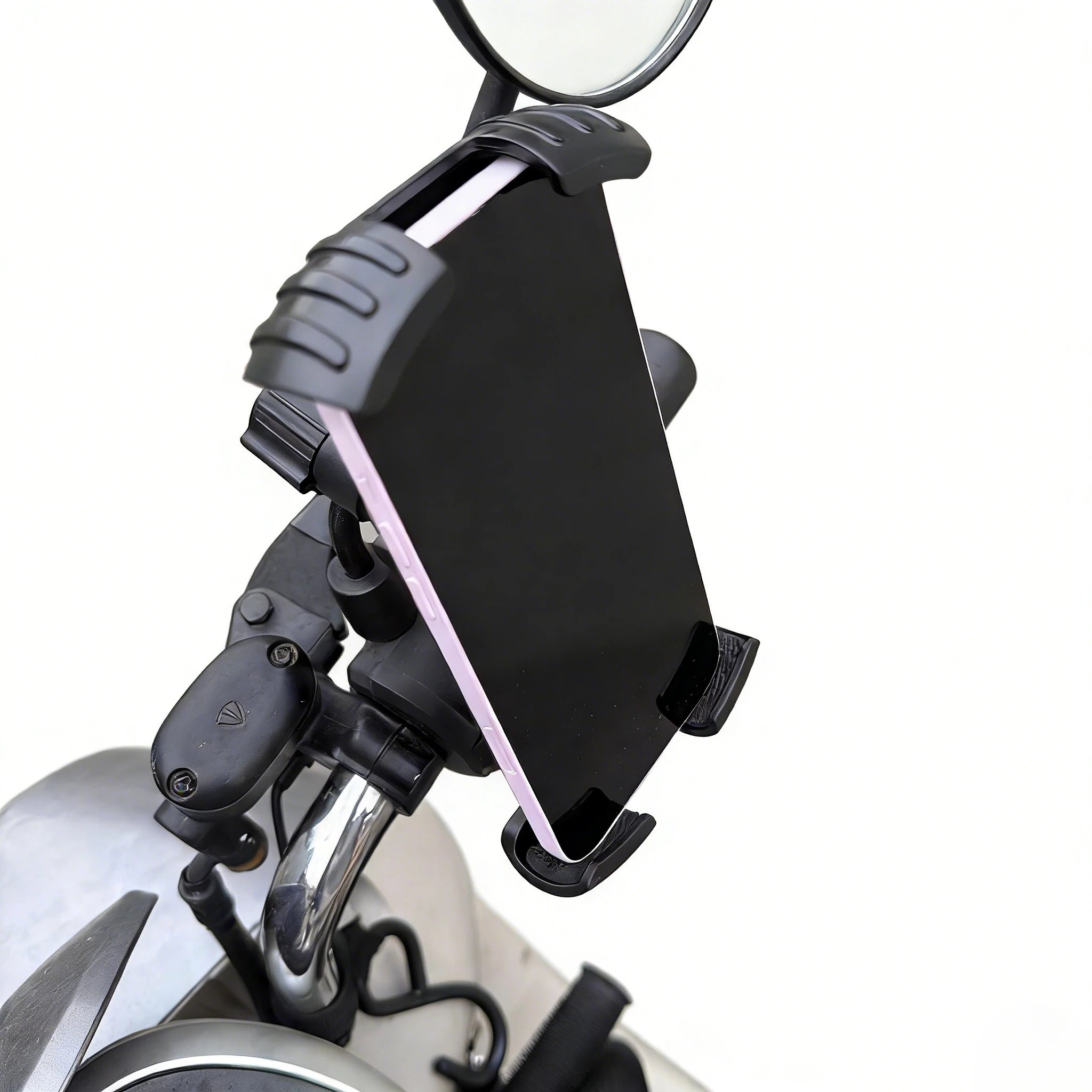 Bicycle Phone Clip Rearview Mirror Motorcycle Holder Rotating Knob Locking Mechanism Stability Enhancement Riding NavigationTool Camara Shopping Bicycle Phone Clip Rearview Mirror Motorcycle Holder Rotating Knob Locking Mechanism Stability Enhancement Riding NavigationTool