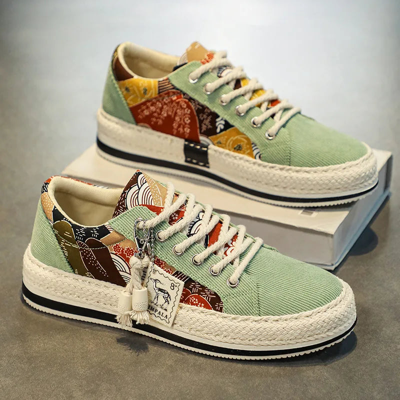 Chaussures basses en toile tendance pour hommes, baskets à plateforme, confortables et respirantes, chaussures décontractées pour l'été, Zapatos Para hombres Camara Shopping Chaussures basses en toile tendance pour hommes, baskets à plateforme, confortables et respirantes, chaussures décontractées pour l'été, Zapatos Para hombres