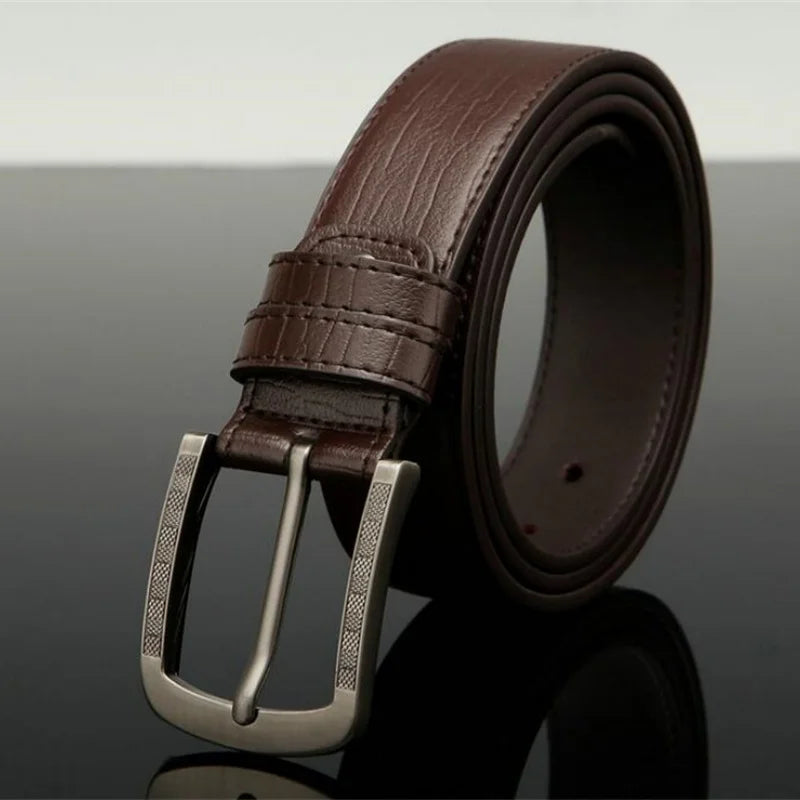 Ceinture en cuir classique pour homme avec boucle automatique, durable, élégante, pour le quotidien, les affaires et les pantalons habillés Camara Shopping Ceinture en cuir classique pour homme avec boucle automatique, durable, élégante, pour le quotidien, les affaires et les pantalons habillés
