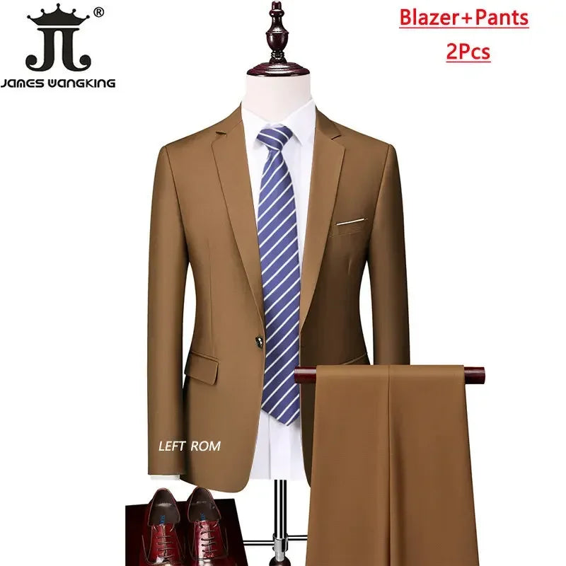 Costume homme formel pour le bureau, mariage, fête, couleur unie, tailles M-6XL, 15 couleurs (veste + gilet + pantalon) Camara Shopping Costume homme formel pour le bureau, mariage, fête, couleur unie, tailles M-6XL, 15 couleurs (veste + gilet + pantalon)