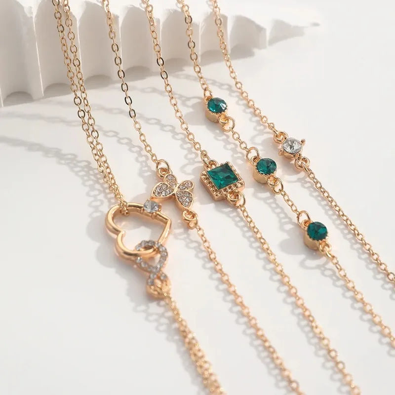 Ensemble de bracelets papillon en strass pour femmes, 5 pièces/ensemble, styliste de mode coréen, perles réglables, bijoux de luxe originaux Camara Shopping Ensemble de bracelets papillon en strass pour femmes, 5 pièces/ensemble, styliste de mode coréen, perles réglables, bijoux de luxe originaux
