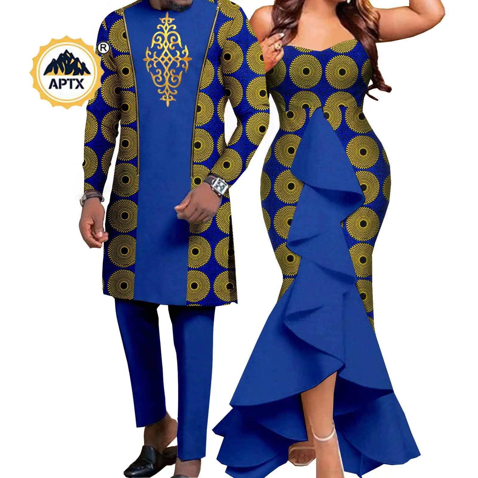 Dashiki – robes sirène pour femmes africaines, tenues assorties pour hommes, ensembles de pantalons Bazin Riche, vêtements de Couple africains pour mariage Y22C080 Camara Shopping Dashiki – robes sirène pour femmes africaines, tenues assorties pour hommes, ensembles de pantalons Bazin Riche, vêtements de Couple africains pour mariage Y22C080