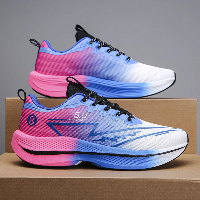 Chaussures de course à plaque de carbone pour hommes, baskets de sport à coussin souple, absorbant les chocs, unisexes, légères, antidérapantes, chaussures d'entraînement Camara Shopping Chaussures de course à plaque de carbone pour hommes, baskets de sport à coussin souple, absorbant les chocs, unisexes, légères, antidérapantes, chaussures d'entraînement