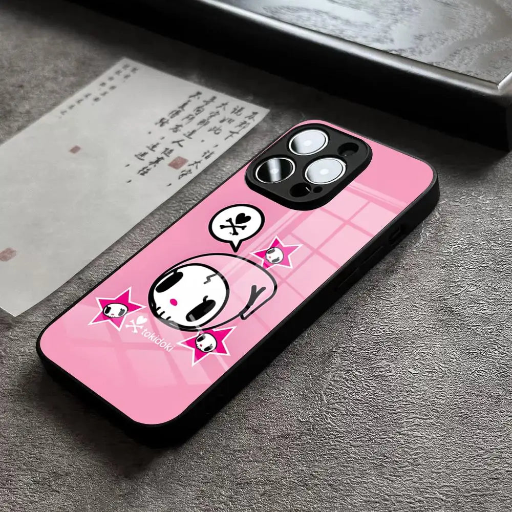 Coque de téléphone Tokidokis du Japon pour iPhone 15 Pro Max 14 Plus 17 Pro Max 12 11 13 X XR XS 16 Plus Air SE, coque en verre