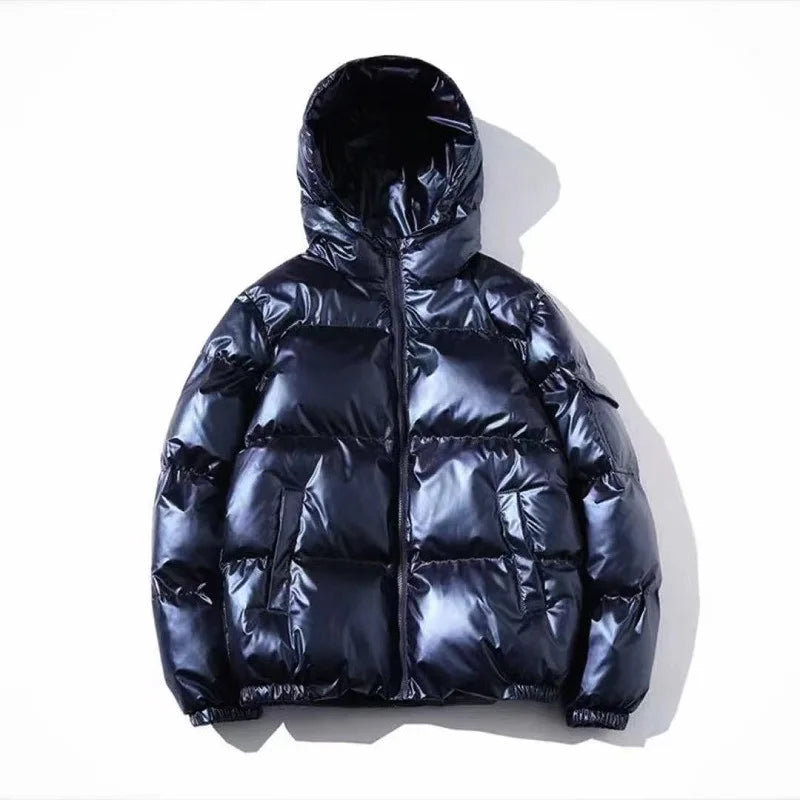 Vêtements à capuche rembourrés en coton pour hommes, automne et hiver, vestes rembourrées décontractées à finition brillante à la mode, vêtements d'extérieur en coton pour hommes Camara Shopping Vêtements à capuche rembourrés en coton pour hommes, automne et hiver, vestes rembourrées décontractées à finition brillante à la mode, vêtements d'extérieur en coton pour hommes