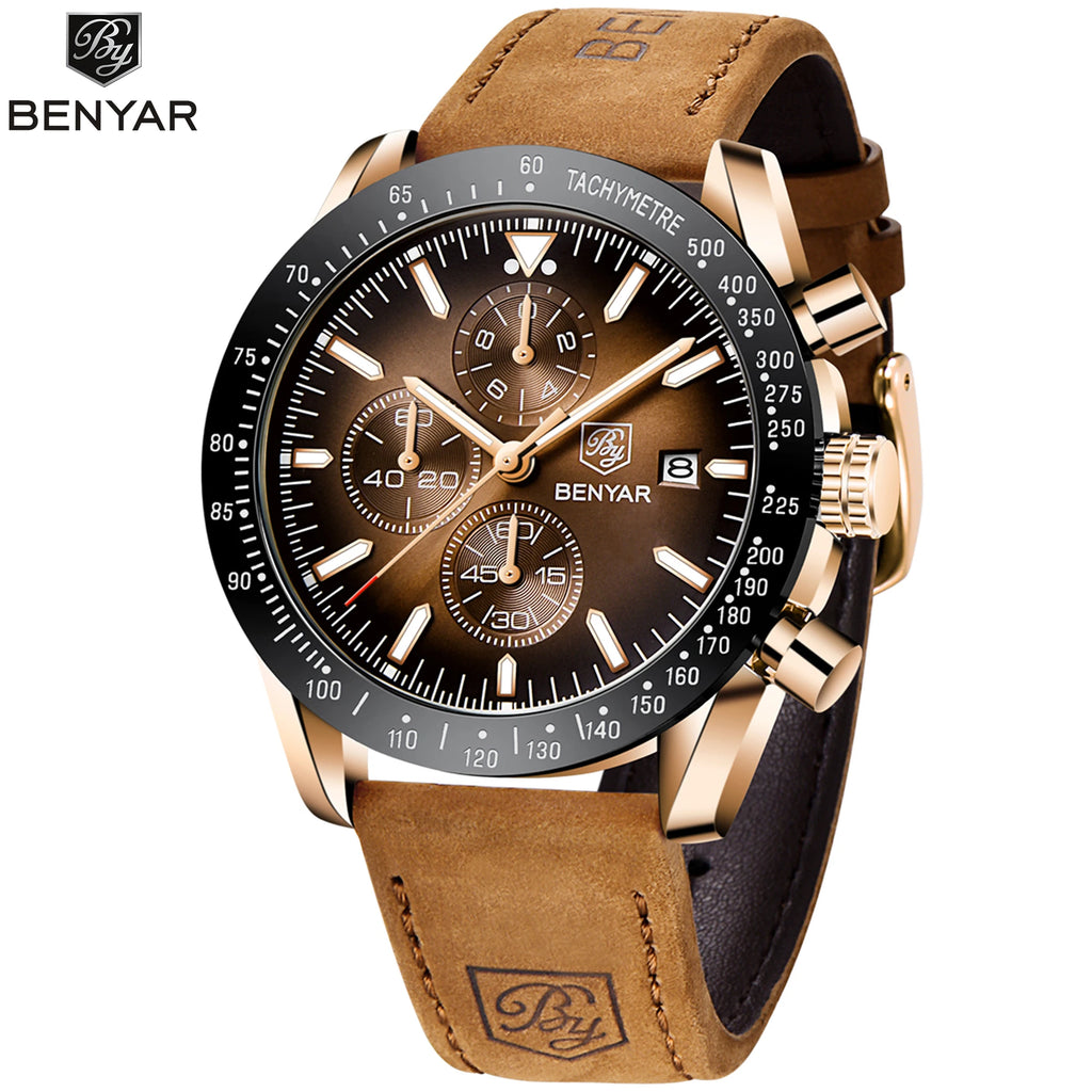 BENYAR Montre sport chronographe analogique homme acier inoxydable quartz précision lumineux date étanche multifonction bracelet chronomètre cadeau business Camara Shopping BENYAR Montre sport chronographe analogique homme acier inoxydable quartz précision lumineux date étanche multifonction bracelet chronomètre cadeau business