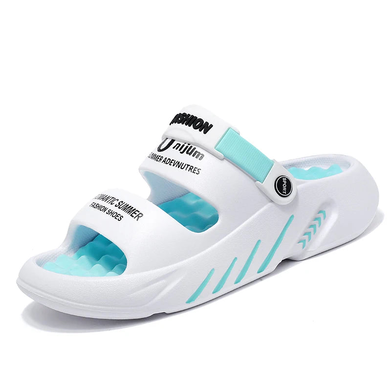 Massage Men Slippers Summer Breathable EVA Slippers Dual Purpose Sandals For Men Lightweigh Sumer Shoes For Men Plus Size 39-48 Camara Shopping Massage Men Slippers Summer Breathable EVA Slippers Dual Purpose Sandals For Men Lightweigh Sumer Shoes For Men Plus Size 39-48