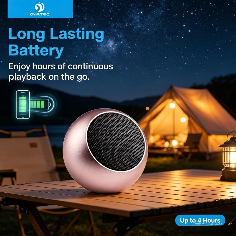 OYATEC OY-M03 Mini haut-parleur Bluetooth rond compact, coque en métal, son Hi-Fi surround, basses profondes, batterie longue durée, portable, pour voiture, maison, voyage Camara Shopping OYATEC OY-M03 Mini haut-parleur Bluetooth rond compact, coque en métal, son Hi-Fi surround, basses profondes, batterie longue durée, portable, pour voiture, maison, voyage