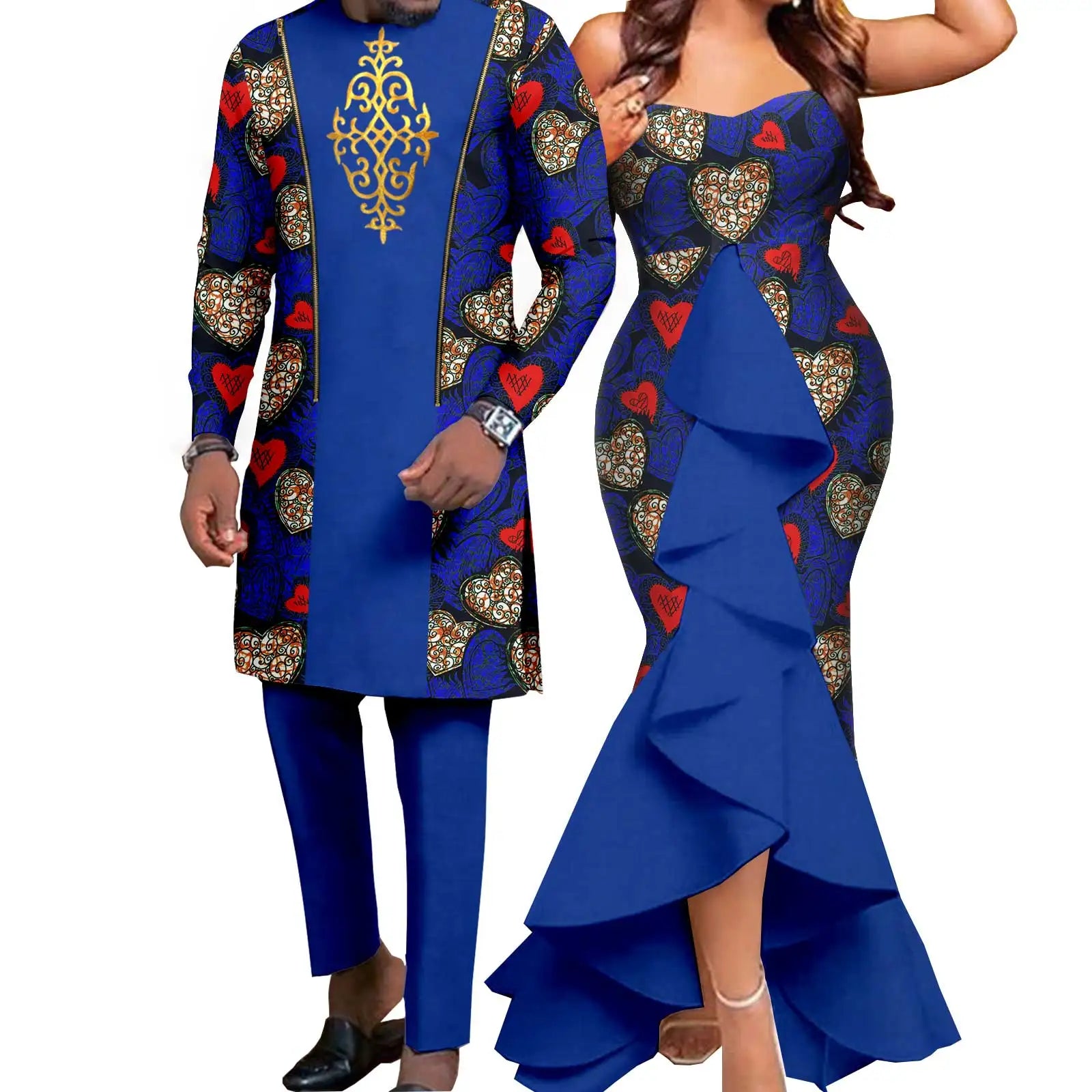 Dashiki – robes sirène pour femmes africaines, tenues assorties pour hommes, ensembles de pantalons Bazin Riche, vêtements de Couple africains pour mariage Y22C080 Camara Shopping Dashiki – robes sirène pour femmes africaines, tenues assorties pour hommes, ensembles de pantalons Bazin Riche, vêtements de Couple africains pour mariage Y22C080