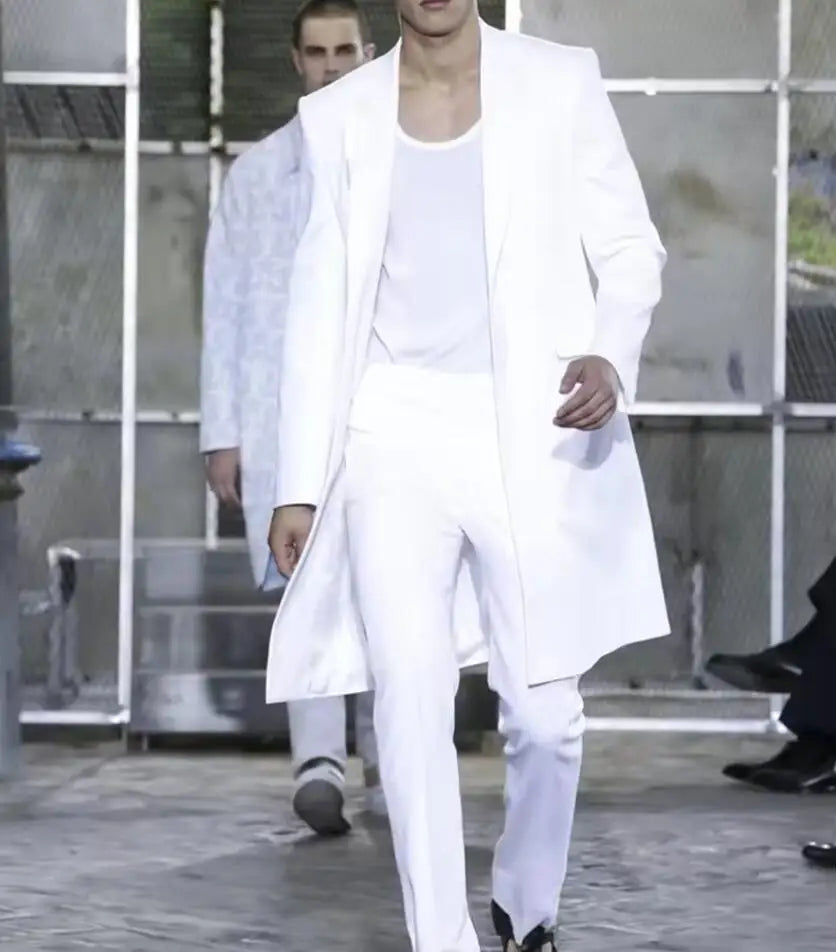 Veste longue d'été pour hommes, costumes de mariage, pantalon blanc, Tuxedos de marié, Blazer classique à revers, manteau 2 pièces, pantalon de bal, nouvelle collection 2025 Camara Shopping Veste longue d'été pour hommes, costumes de mariage, pantalon blanc, Tuxedos de marié, Blazer classique à revers, manteau 2 pièces, pantalon de bal, nouvelle collection 2025