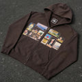 Sweat-shirt à capuche Y2K rétro marron délavé avec imprimé Pixel Paint, fermeture éclair, style streetwear tendance et vieilli, unisexe, coupe oversize Camara Shopping Sweat-shirt à capuche Y2K rétro marron délavé avec imprimé Pixel Paint, fermeture éclair, style streetwear tendance et vieilli, unisexe, coupe oversize