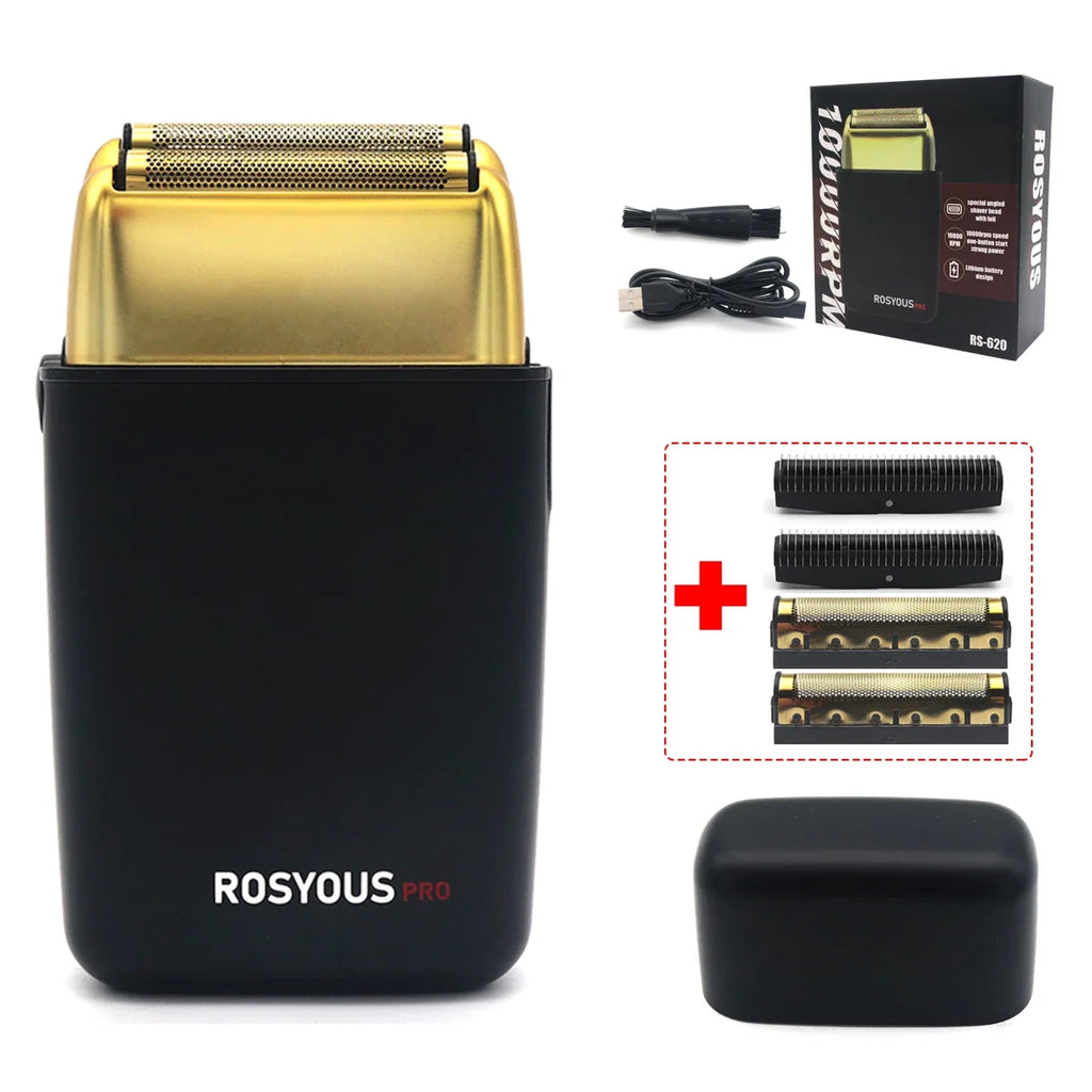 ROSYOUS RS620 Double feuille bleu couteau hypoallergénique Net 10000 tr/min USB sans fil professionnel barbier rasoir Machine de coupe de cheveux Camara Shopping ROSYOUS RS620 Double feuille bleu couteau hypoallergénique Net 10000 tr/min USB sans fil professionnel barbier rasoir Machine de coupe de cheveux
