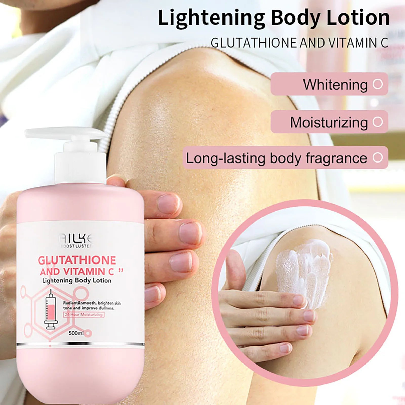 AILKE-Crème éclaircissante pour le corps à la vitamine C et au glutathion, pour unifier le teint de la peau, le cou, les coudes, les ati elles et les jambes Camara Shopping AILKE-Crème éclaircissante pour le corps à la vitamine C et au glutathion, pour unifier le teint de la peau, le cou, les coudes, les ati elles et les jambes