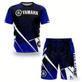Nouvel ensemble de t-shirts de moto Yamaha pour hommes et femmes, coupe ample, respirant, séchage rapide, recommandé pour l'été Camara Shopping Nouvel ensemble de t-shirts de moto Yamaha pour hommes et femmes, coupe ample, respirant, séchage rapide, recommandé pour l'été