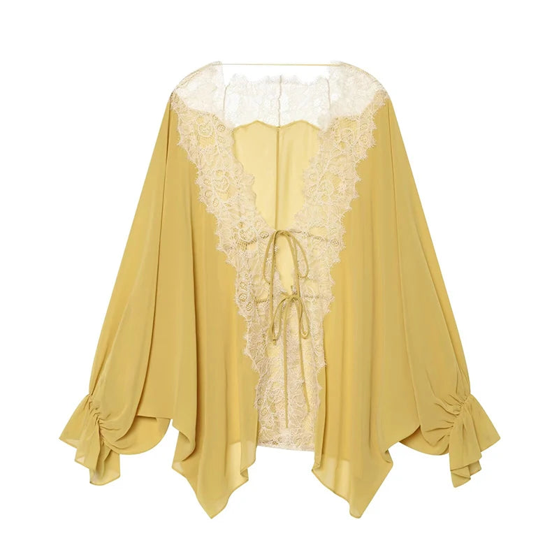 Chemises pour femmes, mode estivale, chemise en dentelle à empiècements, chemises décontractées amples pour femmes, chemisiers féminins, tops chics Camara Shopping Chemises pour femmes, mode estivale, chemise en dentelle à empiècements, chemises décontractées amples pour femmes, chemisiers féminins, tops chics