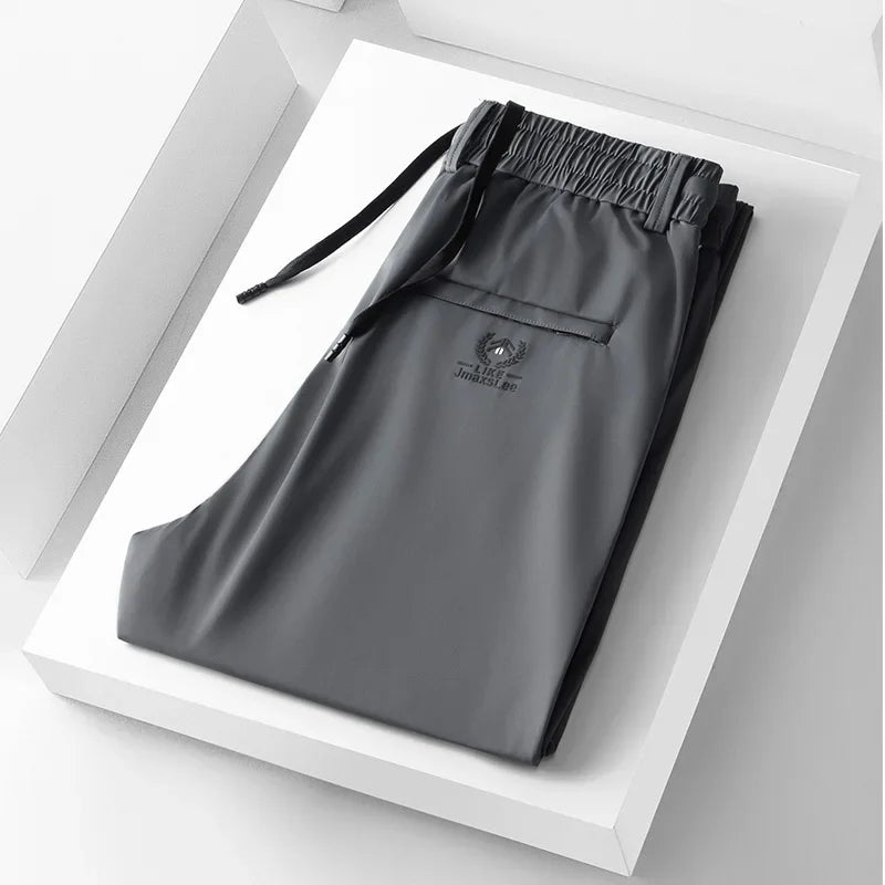 InjFabric Soft Ice pour hommes, pantalons décontractés fins, style coréen, mode, droit, haute commande, fjMale, marque de luxe, été, 2024 Camara Shopping InjFabric Soft Ice pour hommes, pantalons décontractés fins, style coréen, mode, droit, haute commande, fjMale, marque de luxe, été, 2024