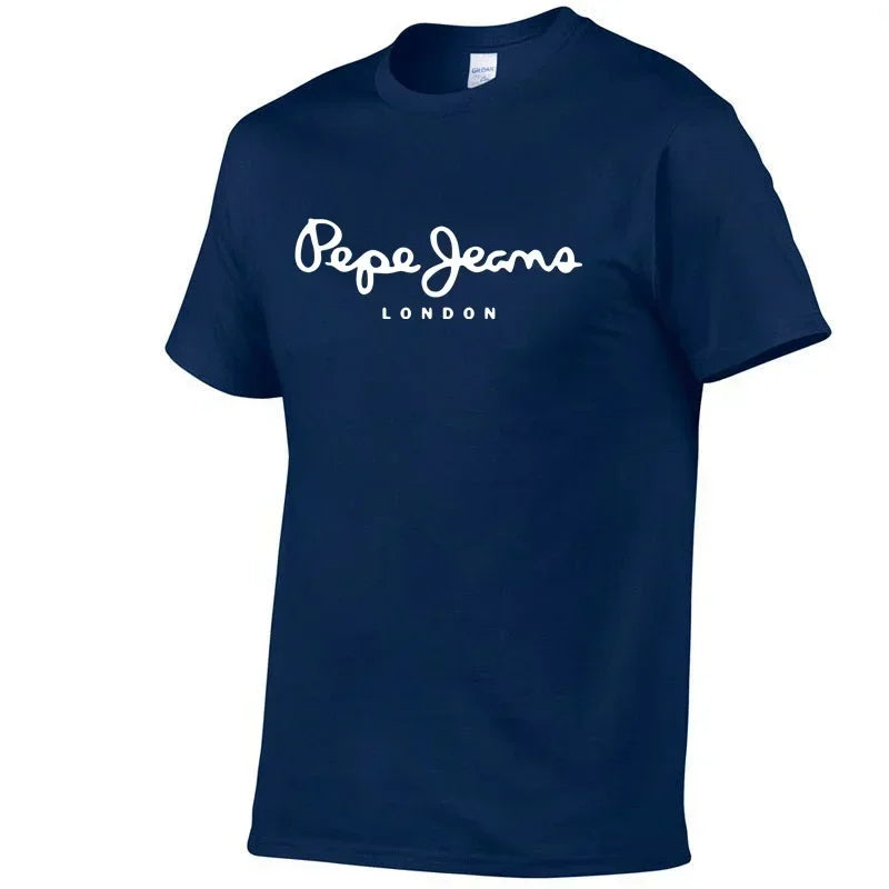 T-shirt décontracté pour homme 100% coton à manches courtes avec col rond, design tendance, polyvalent pour l'été, avec motifs imprimés Camara Shopping T-shirt décontracté pour homme 100% coton à manches courtes avec col rond, design tendance, polyvalent pour l'été, avec motifs imprimés
