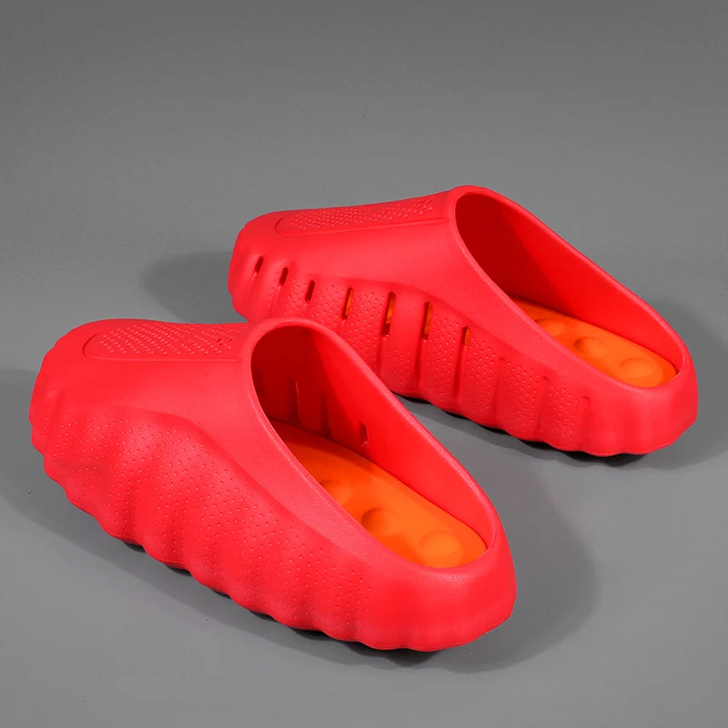 Nouvelles pantoufles pour hommes, pantoufles d'extérieur à semelle épaisse et douce, sandales respirantes, pantoufles de salle de bain antidérapantes, sandales de plage légères pour l'été Camara Shopping Nouvelles pantoufles pour hommes, pantoufles d'extérieur à semelle épaisse et douce, sandales respirantes, pantoufles de salle de bain antidérapantes, sandales de plage légères pour l'été