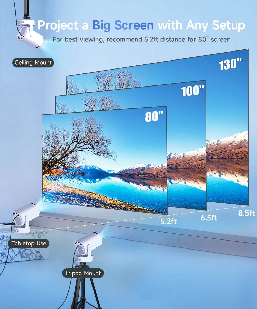 Projecteur Magcubic HY300Pro Plus 8K Dual Wifi6 290ANSI Android14 Allwinner H726 BT5.4 1280*720P Home Cinema HY300PRO+ Camara Shopping Projecteur Magcubic HY300Pro Plus 8K Dual Wifi6 290ANSI Android14 Allwinner H726 BT5.4 1280*720P Home Cinema HY300PRO+