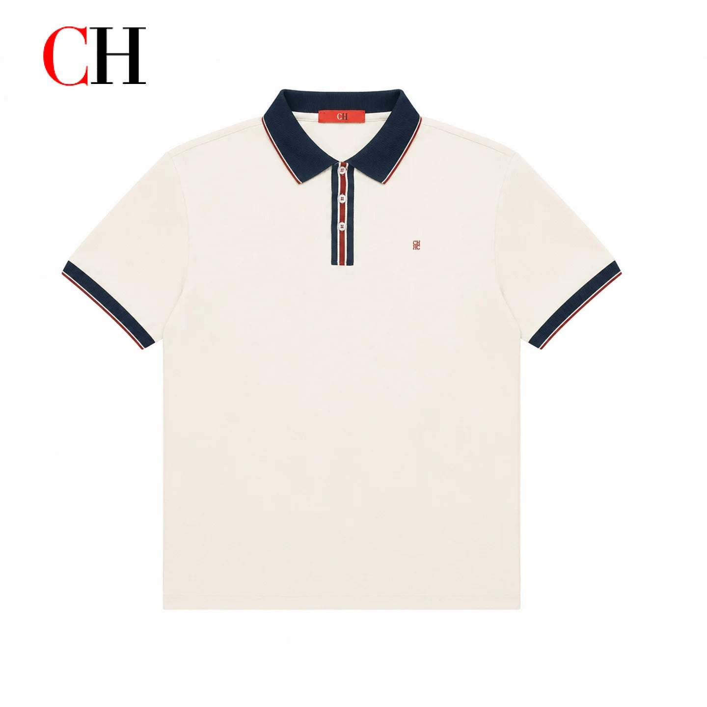 Polo à manches courtes pour homme CH, à rayures multiples, avec broderie rouge discrète sur la poitrine gauche, style Old Money, luxe discret, idéal pour les vacances en bord de mer Camara Shopping Polo à manches courtes pour homme CH, à rayures multiples, avec broderie rouge discrète sur la poitrine gauche, style Old Money, luxe discret, idéal pour les vacances en bord de mer