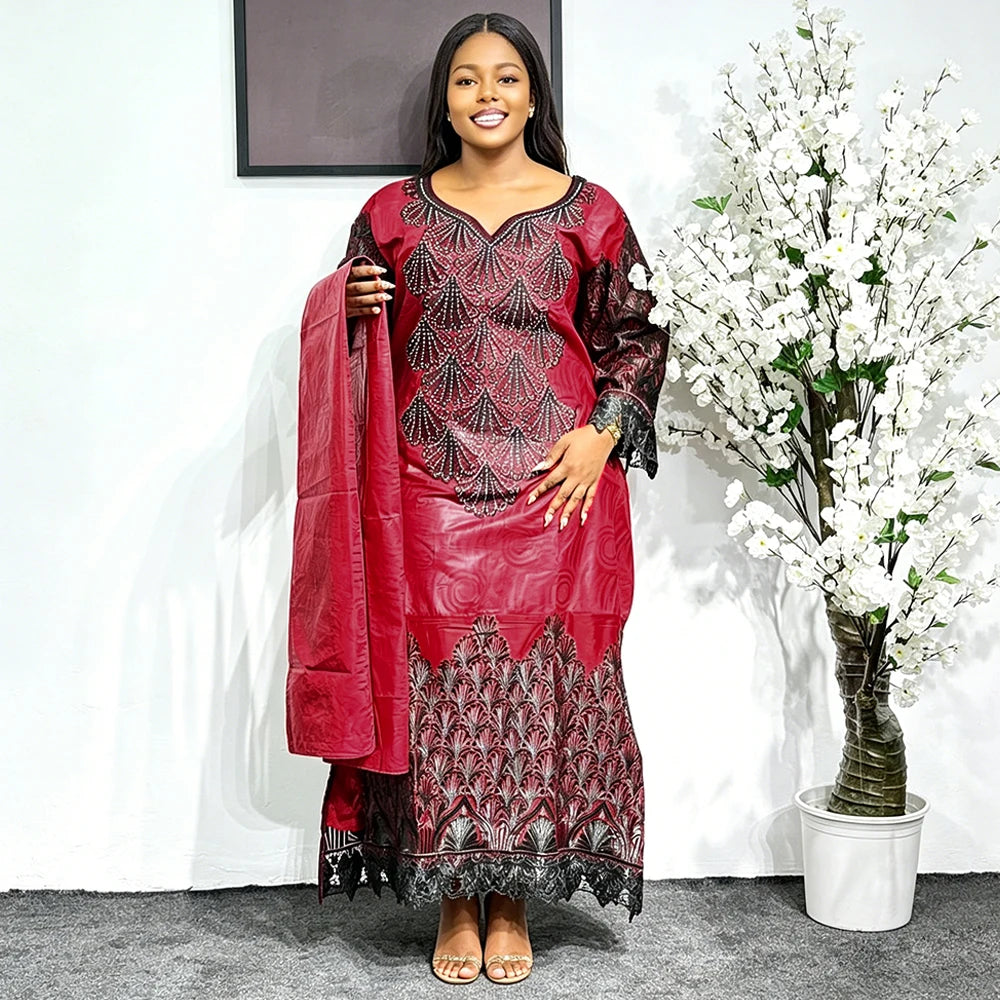 Robes longues de soirée africaines grande taille pour femmes 2026 – Nouvelle collection de robes de luxe brodées Bazin, tenues élégantes pour mariages musulmans et soirées Camara Shopping Robes longues de soirée africaines grande taille pour femmes 2026 – Nouvelle collection de robes de luxe brodées Bazin, tenues élégantes pour mariages musulmans et soirées