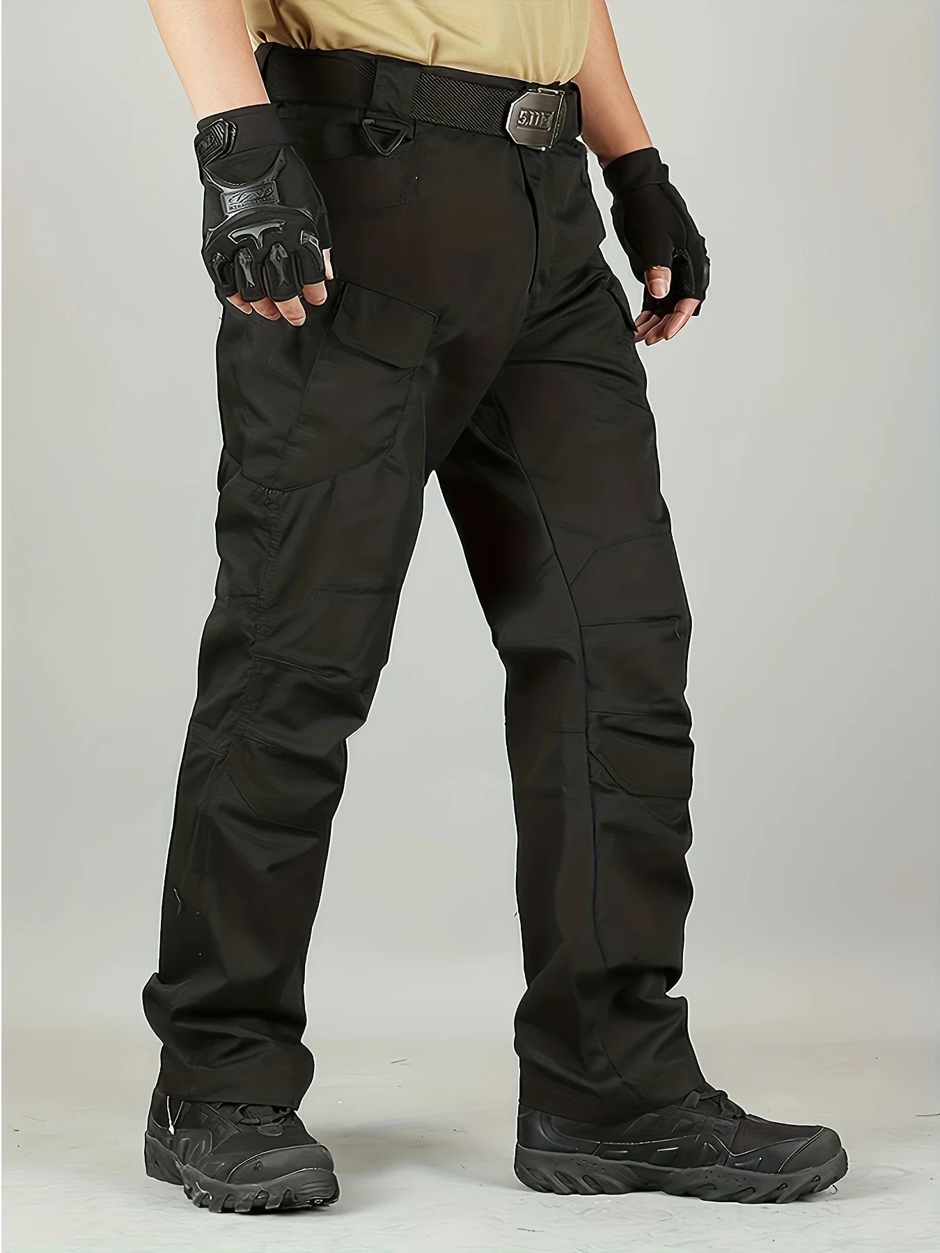 Pantalon cargo fin pour hommes, grande taille 5XL, avec poches latérales, pour le printemps et l'été, pantalon tactique ample de style punk, pour hommes grands et corpulents Camara Shopping Pantalon cargo fin pour hommes, grande taille 5XL, avec poches latérales, pour le printemps et l'été, pantalon tactique ample de style punk, pour hommes grands et corpulents