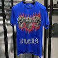 Designer hommes T-shirt strass crâne Streetwear hommes t-shirts marque de luxe mode tendance coton col rond à manches courtes haut vêtements Camara Shopping Designer hommes T-shirt strass crâne Streetwear hommes t-shirts marque de luxe mode tendance coton col rond à manches courtes haut vêtements