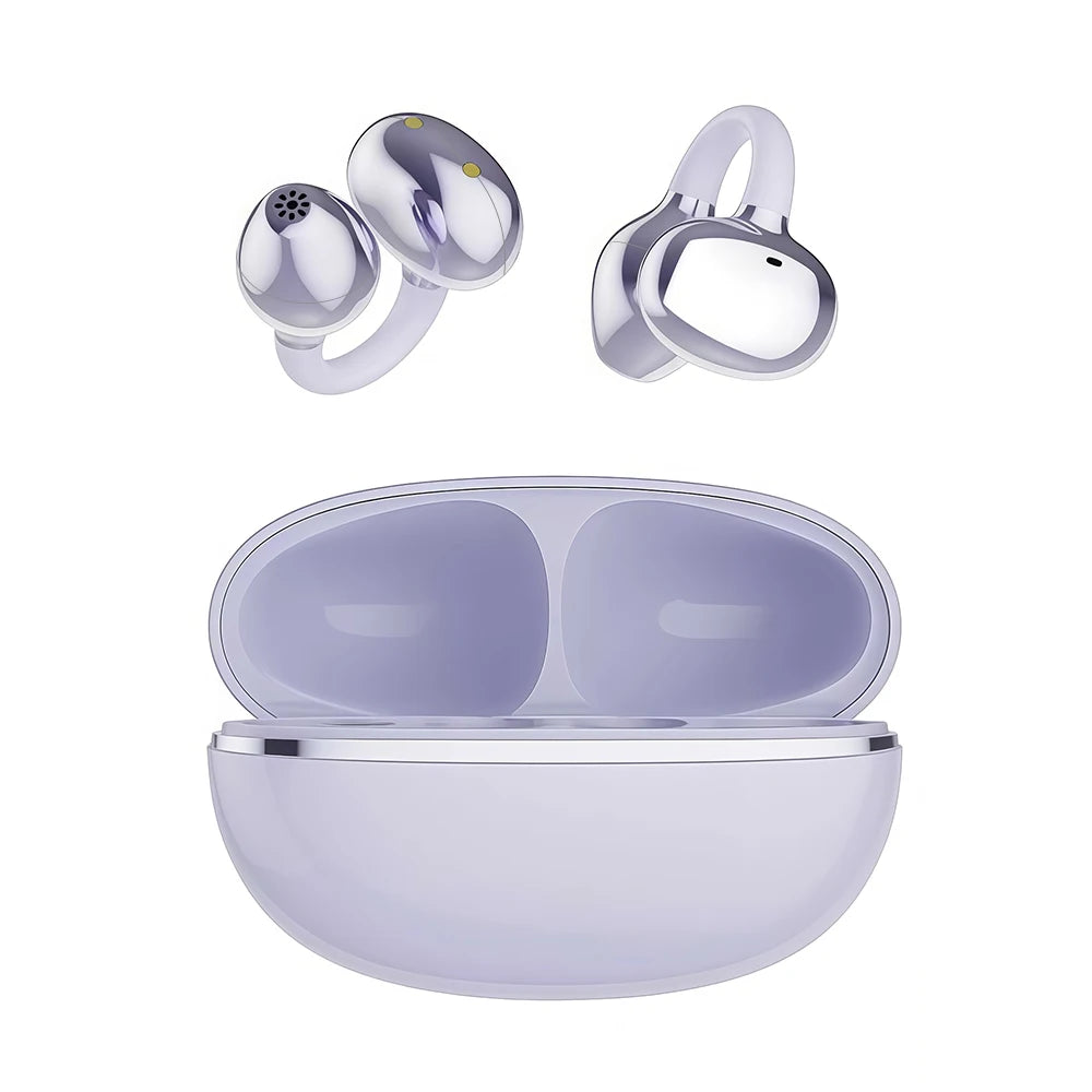 Écouteurs Bluetooth à Conduction Osseuse 3D Surround à Clip d'Oreille, Écouteurs sans Fil Stéréo Bass pour le Sport avec Micro Camara Shopping Écouteurs Bluetooth à Conduction Osseuse 3D Surround à Clip d'Oreille, Écouteurs sans Fil Stéréo Bass pour le Sport avec Micro