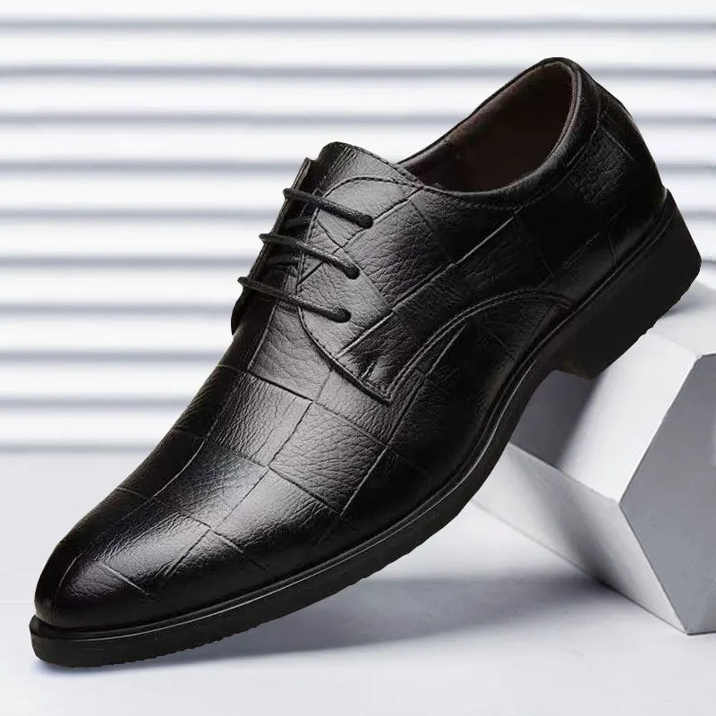 Chaussures Oxford en cuir PU noir pour hommes, chaussures habillées formelles à enfiler, chaussures de bureau pour mariage Camara Shopping Chaussures Oxford en cuir PU noir pour hommes, chaussures habillées formelles à enfiler, chaussures de bureau pour mariage