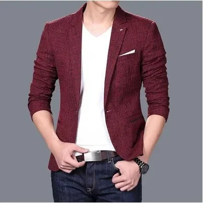 MRMT 2026 Nouvelle Veste de Costume Slim Unie pour Homme – Tendance Jeune et Élégante Camara Shopping MRMT 2026 Nouvelle Veste de Costume Slim Unie pour Homme – Tendance Jeune et Élégante