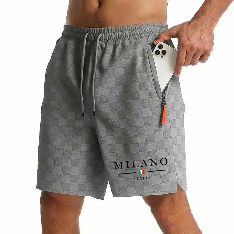 Nouveaux shorts de sport décontractés pour hommes avec poches zippées, shorts de plage pour hommes, shorts de basketball, pantalons imprimés, vêtements de sport pour hommes Camara Shopping Nouveaux shorts de sport décontractés pour hommes avec poches zippées, shorts de plage pour hommes, shorts de basketball, pantalons imprimés, vêtements de sport pour hommes