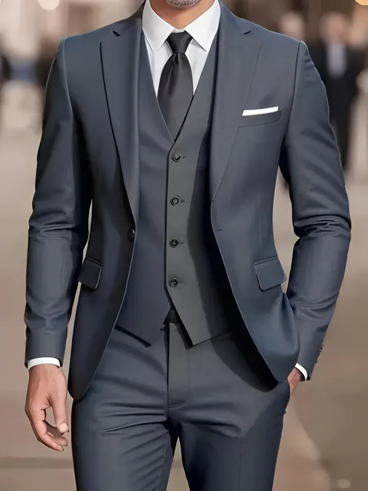 Nouveau Costume Beige hommes d'affaires Tuxedos formel 3/2/1 pièces robe simple boutonnage marié marié bal de mariage fête Camara Shopping Nouveau Costume Beige hommes d'affaires Tuxedos formel 3/2/1 pièces robe simple boutonnage marié marié bal de mariage fête