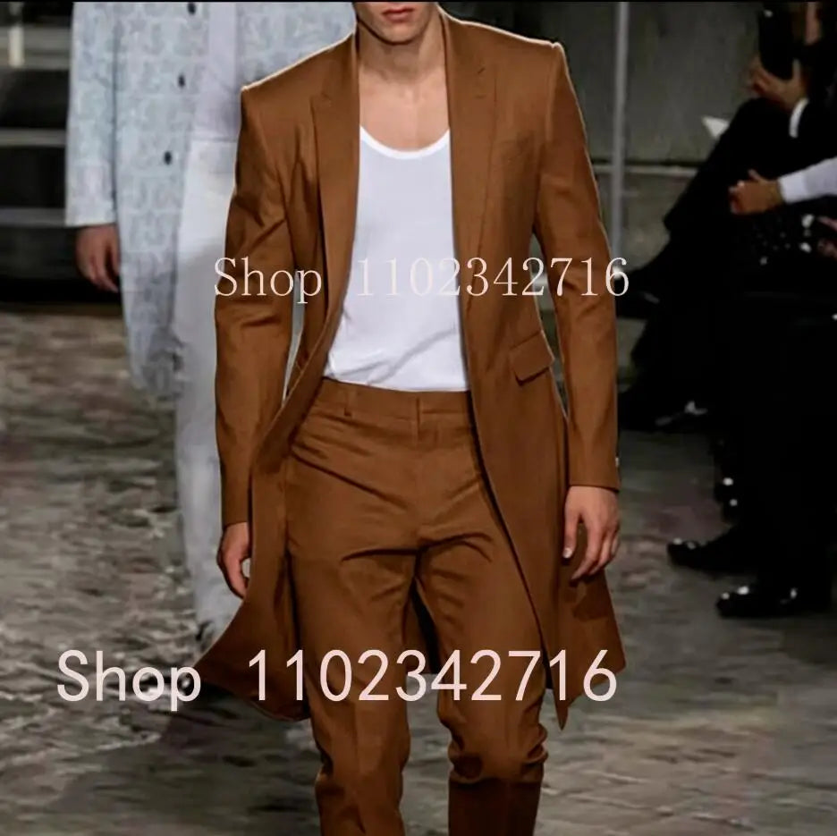 Veste longue d'été pour hommes, costumes de mariage, pantalon blanc, Tuxedos de marié, Blazer classique à revers, manteau 2 pièces, pantalon de bal, nouvelle collection 2025 Camara Shopping Veste longue d'été pour hommes, costumes de mariage, pantalon blanc, Tuxedos de marié, Blazer classique à revers, manteau 2 pièces, pantalon de bal, nouvelle collection 2025