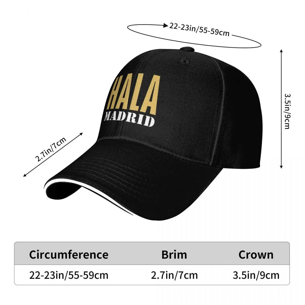 Preppy HALA MADRID lettrage artistique Camping casquettes de Baseball hommes unisexe mâle plage Coquette chapeau Hip Hop casquette de camionneur Camara Shopping Preppy HALA MADRID lettrage artistique Camping casquettes de Baseball hommes unisexe mâle plage Coquette chapeau Hip Hop casquette de camionneur
