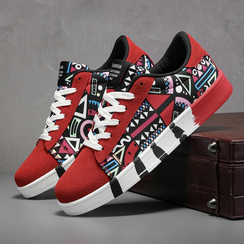 Nouvelles Chaussures de Skateboard Tendance pour Hommes – Baskets Décontractées Antidérapantes en Toile à Motifs pour la Marche en Extérieur – Zapatos Sportifs pour Homme Camara Shopping Nouvelles Chaussures de Skateboard Tendance pour Hommes – Baskets Décontractées Antidérapantes en Toile à Motifs pour la Marche en Extérieur – Zapatos Sportifs pour Homme