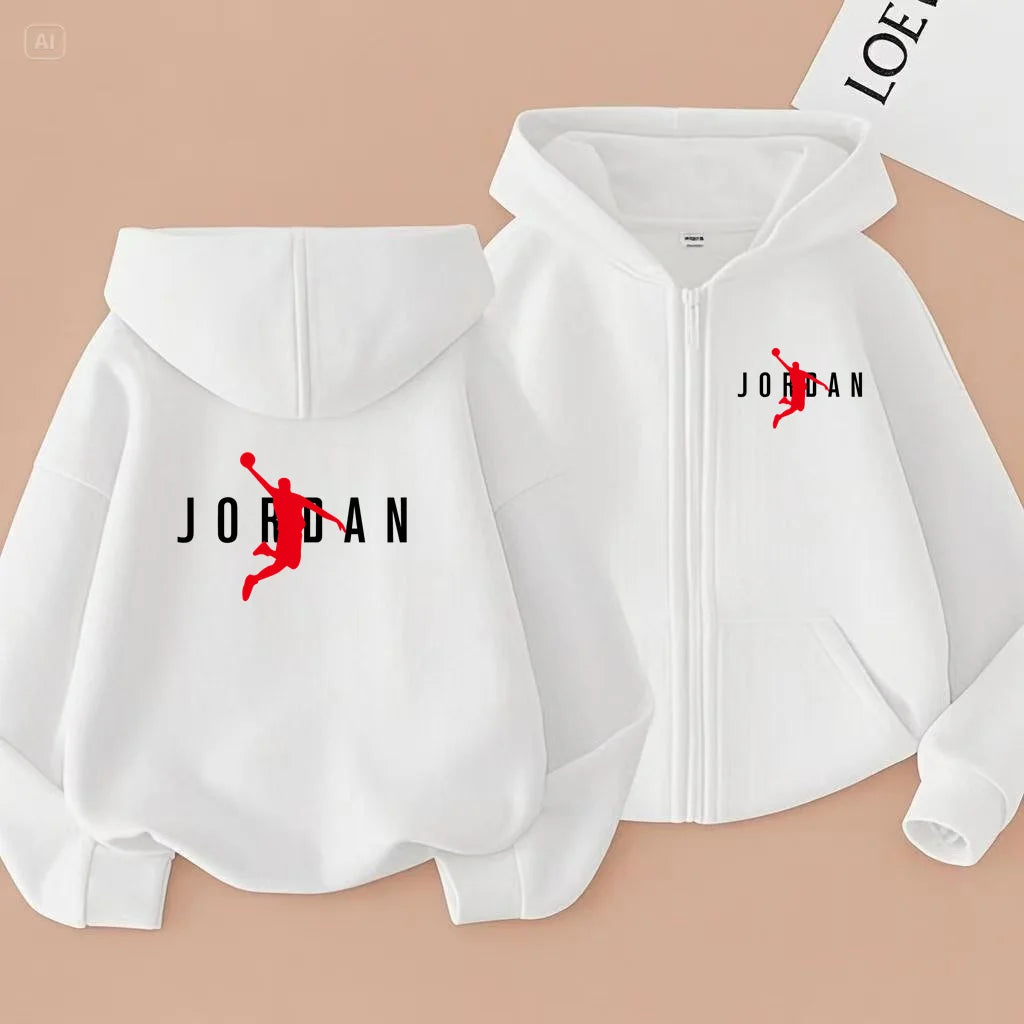 Vêtements de sport pour enfants, vestes de sport amples, garçons et filles âgés de 3 à 12 ans, vêtements de sport et sweats à capuche à fermeture éclair pour adolescents