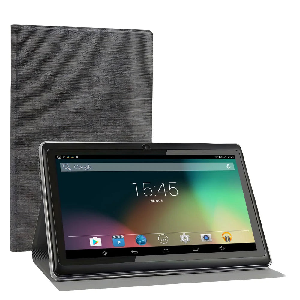 Tablette PC 7 pouces, 4 Go de RAM, 32 Go de ROM, Android 13, processeur quadricœur, écran HD IPS, double caméra, Wi-Fi, avec étui de protection Camara Shopping Tablette PC 7 pouces, 4 Go de RAM, 32 Go de ROM, Android 13, processeur quadricœur, écran HD IPS, double caméra, Wi-Fi, avec étui de protection