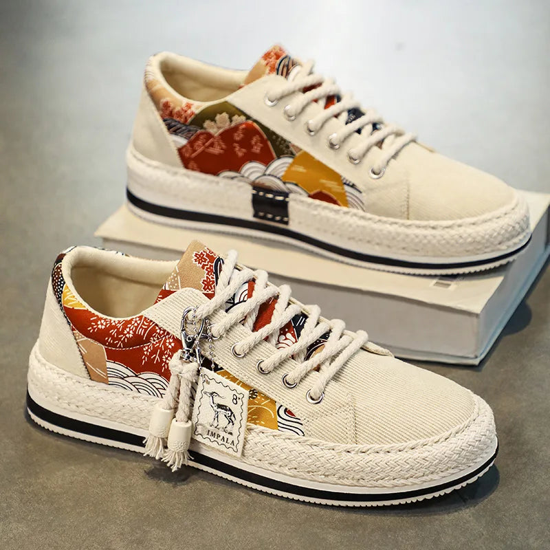 Chaussures basses en toile tendance pour hommes, baskets à plateforme, confortables et respirantes, chaussures décontractées pour l'été, Zapatos Para hombres Camara Shopping Chaussures basses en toile tendance pour hommes, baskets à plateforme, confortables et respirantes, chaussures décontractées pour l'été, Zapatos Para hombres